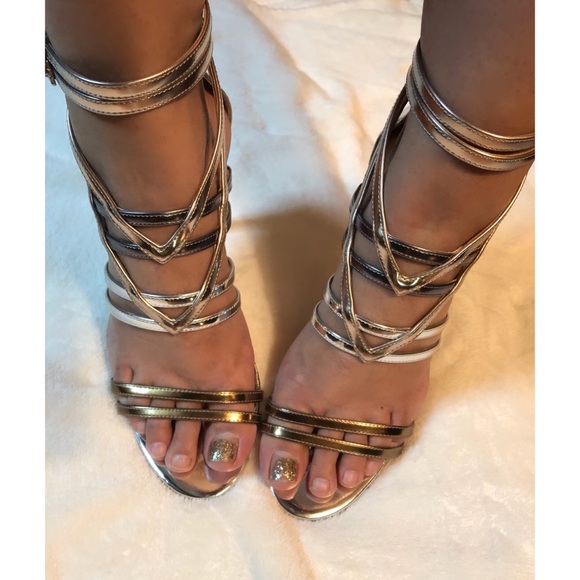 Guess Shoes - Guess two toned strappy heels